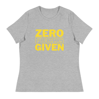 Zero Fucks Given - Women's Relaxed T-Shirt