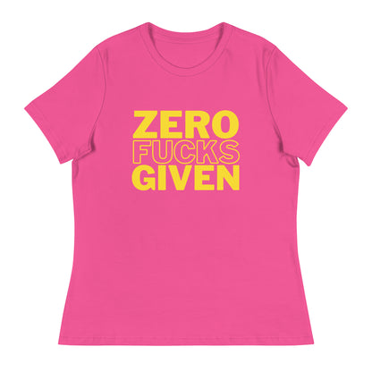 Zero Fucks Given - Women's Relaxed T-Shirt