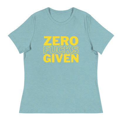 Zero Fucks Given - Women's Relaxed T-Shirt