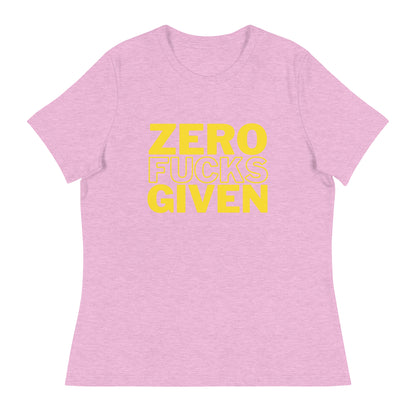 Zero Fucks Given - Women's Relaxed T-Shirt