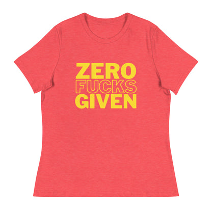 Zero Fucks Given - Women's Relaxed T-Shirt