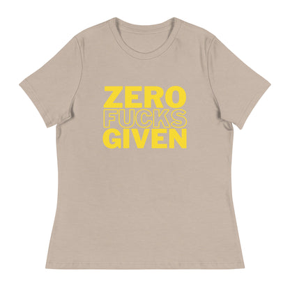 Zero Fucks Given - Women's Relaxed T-Shirt