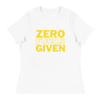 Zero Fucks Given - Women's Relaxed T-Shirt